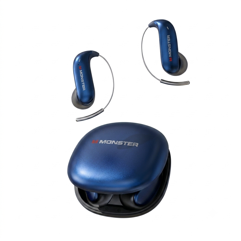Titanium Ear Hook Wireless Bluetooth Headphones 6.0 with 165H Playtime, Noise Isolation, Waterproof Sweatproof Sports Earbuds