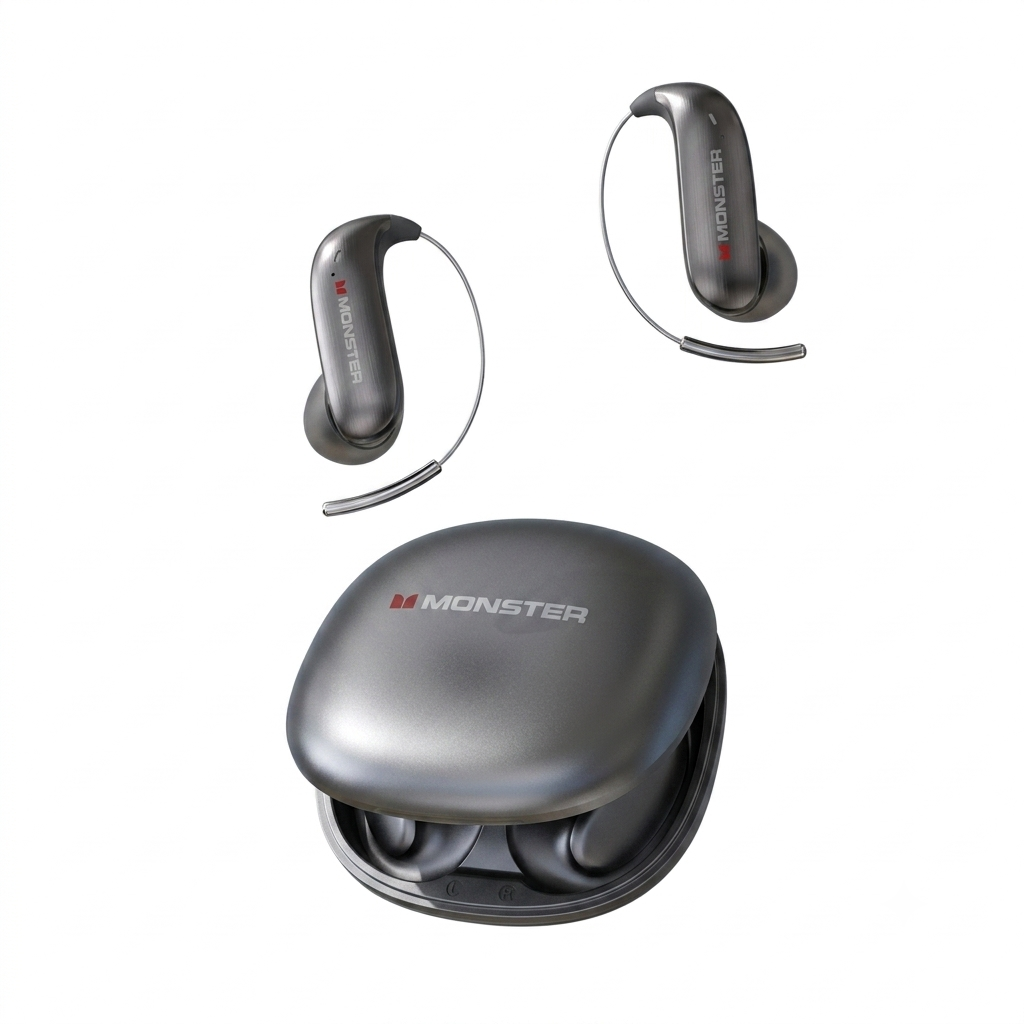 Titanium Ear Hook Wireless Bluetooth Headphones 6.0 with 165H Playtime, Noise Isolation, Waterproof Sweatproof Sports Earbuds