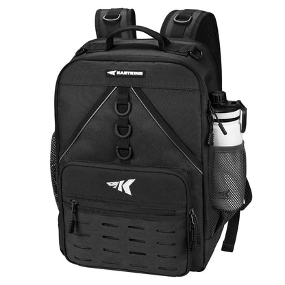 40L Fishing Tackle Backpack with 4 Tackle Boxes & Rod Holders